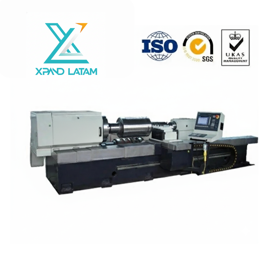 Torno CNC para Rodillos de Laminación | Mecanizado Pesado de Alta Precisión